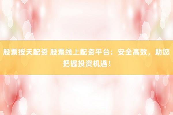 股票按天配资 股票线上配资平台：安全高效，助您把握投资机遇！