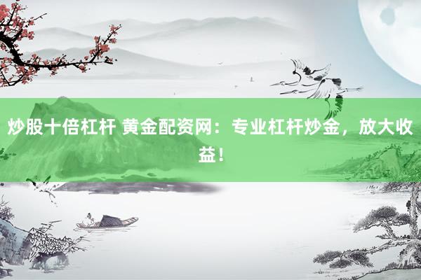 炒股十倍杠杆 黄金配资网：专业杠杆炒金，放大收益！