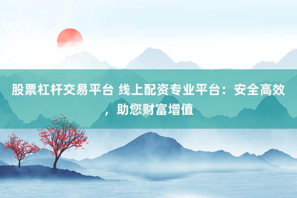 股票杠杆交易平台 线上配资专业平台：安全高效，助您财富增值