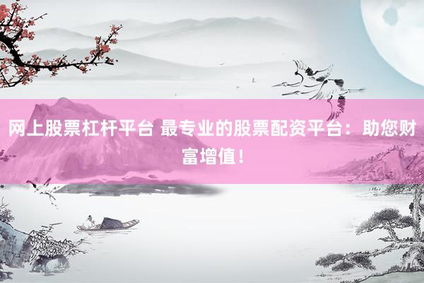网上股票杠杆平台 最专业的股票配资平台：助您财富增值！