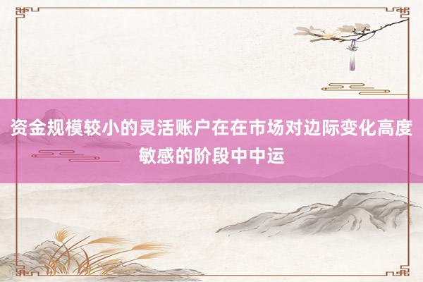资金规模较小的灵活账户在在市场对边际变化高度敏感的阶段中中运
