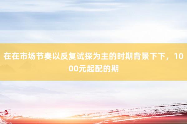 在在市场节奏以反复试探为主的时期背景下下,1000元起配的期