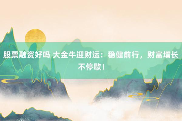 股票融资好吗 大金牛迎财运:稳健前行,财富增长不停歇!